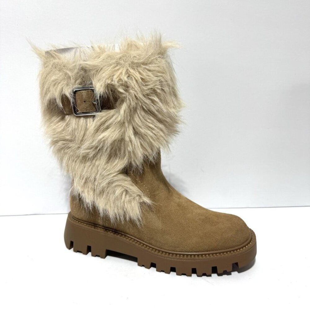 Franco Sarto Womens Brina Boots Tan Size 5 M